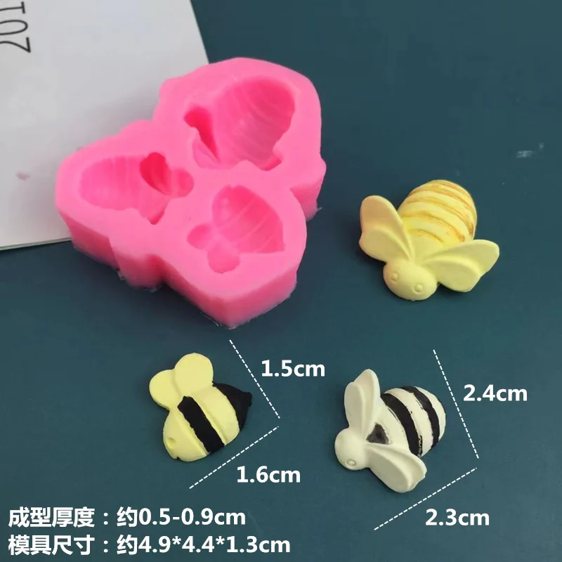 3D Baking Tools Bee Honeycomb Silicone Epoxy Mold DIY Chocolate Candy Biscuit Making Baking Silicone Moulds Cake Chocolate Molds