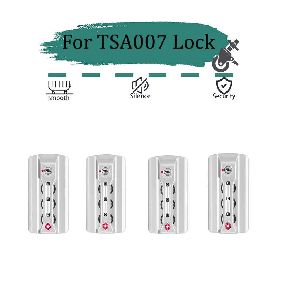 

Travel Luggage S041 TSA007 Customs lock Aluminum frame luggage accessories Fixed combination lock luggage anti-theft latch lock