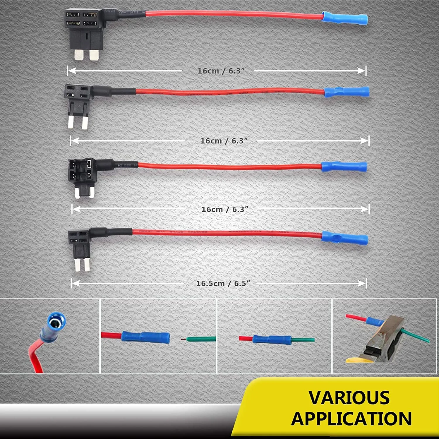 5Pcs ATM APM Micro Connector Car Fuse Blades Holder Circuit Adapter Protector Splitter Mini Small Medium Size