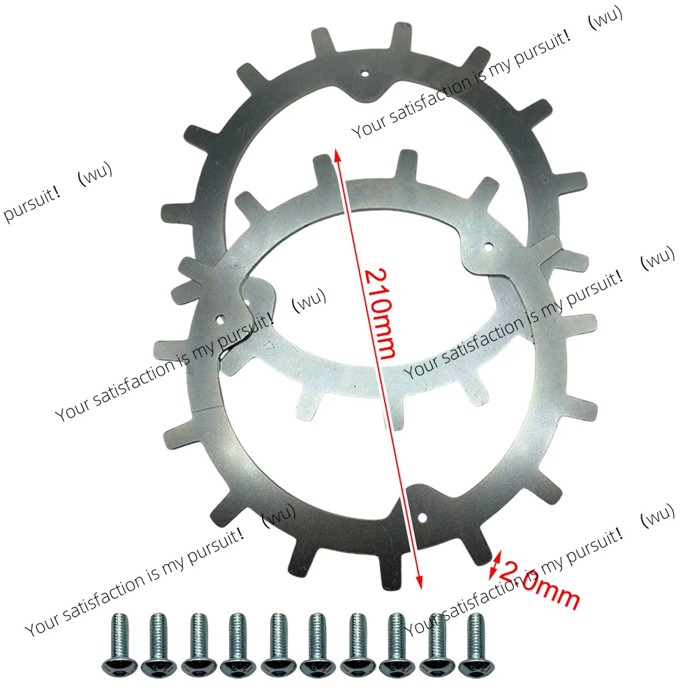 The Robot Cleats Set is suitable for Mammotion's Robot Mower Yuka Mini Self-Centering Stainless Steel for smooth operation