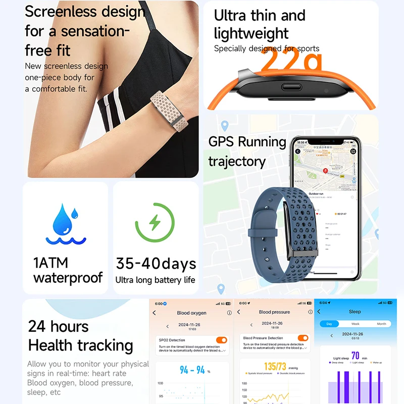LIGE Smart Watch Men Women Fitness Smart Bracelet Sports Band Heart Rate Blood Pressure Monitor Waterproof Multifunction Watches