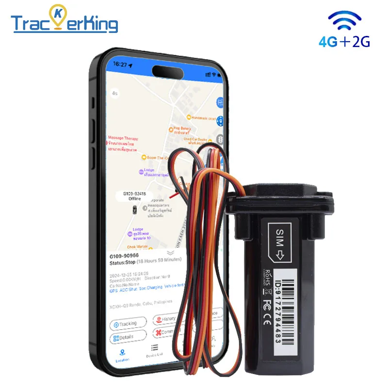 GPS Tracker ST-901 4G Vehicle Tracking Device Trackerking Waterproof Motorcycle Car GPS GSM SMS with Real Time Tracking
