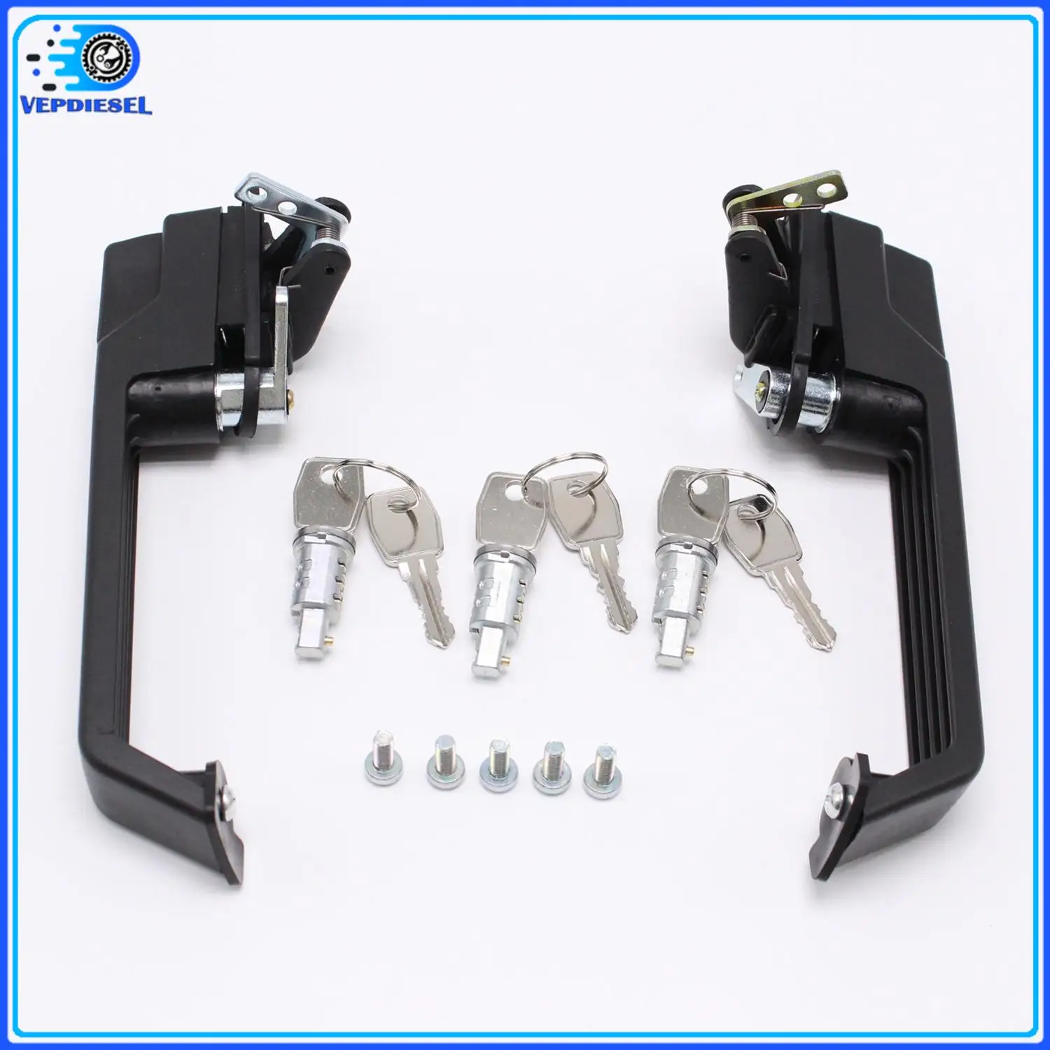 1set Left+Right Front Door Handle Repair Kit Handles & Locks Set Compatible with Defender Up to 2002 Auto Parts