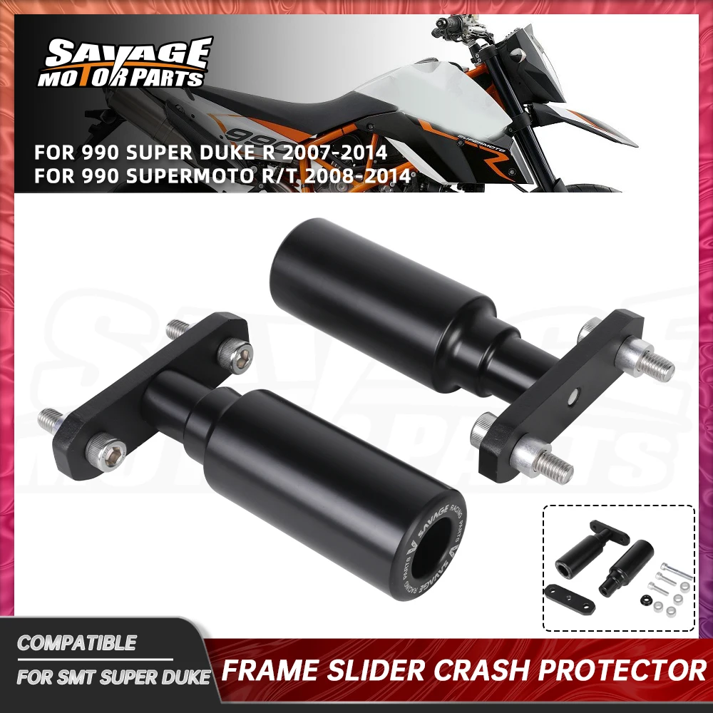 

900SMT Frame Slider Crash Protector For 990 Supermoto R/T Super Duke R 2014 Motorcycle Engine Crash Pad Cafe Racer Protection