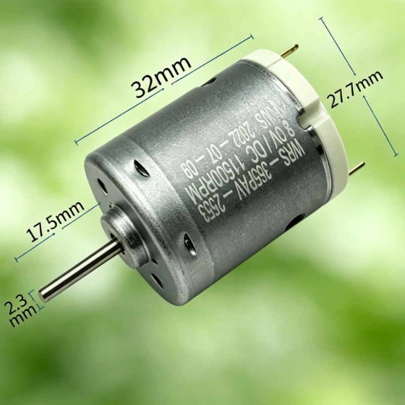 RS-365PA-2553 DC 5V-12V 17500RPM High Speed Carbon Brush Motor DIY Toy Car boat Model