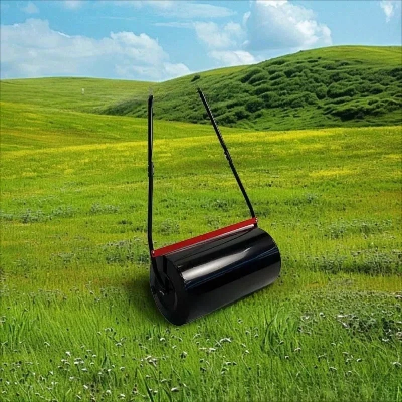 46L Push Lawn Roller Heavy Duty Turf Compactor Grass Leveling Yard Lawn Care Tool