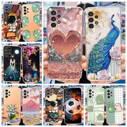 For Samsung Galaxy A23 5G Case New Fasion Painted Cover Clear Silicone Soft TPU Phone Case For Samsung A23 A 23 GalaxyA23 Bumper