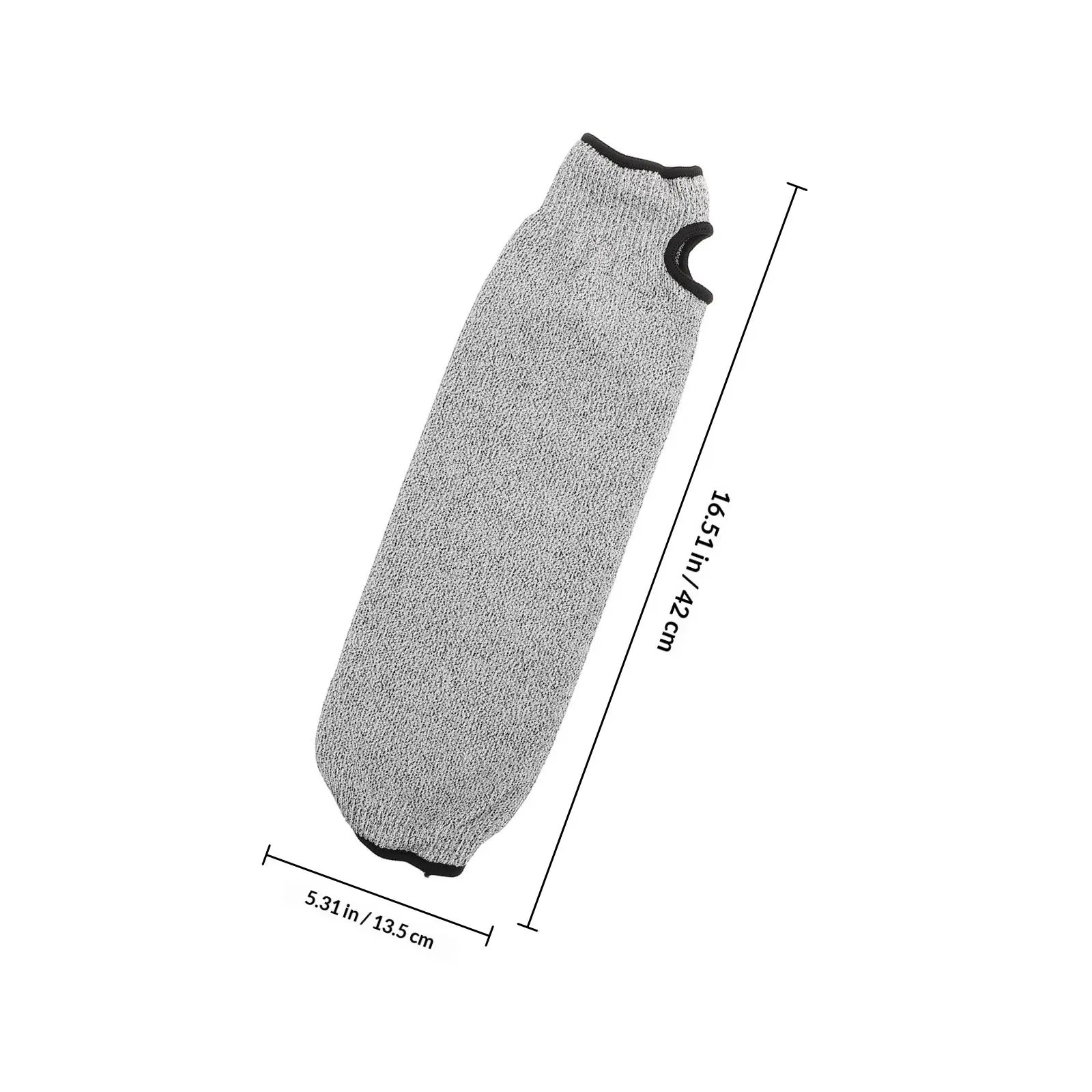 2Pcs Cut Resistant Arm Sleeves Level 5 Abrasion Protection Thumb Hole Design Lightweight Breathable Forearm Guards for Gardening