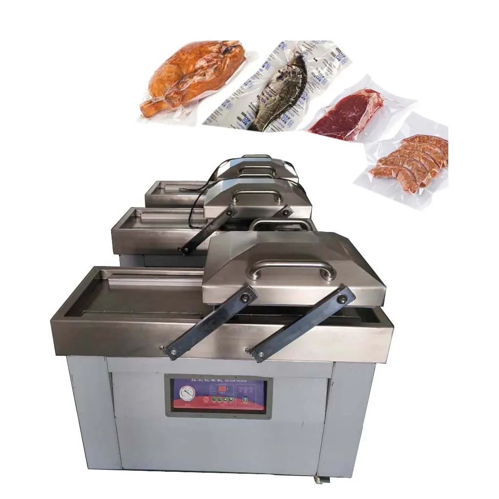 fordouble chamber automatic rice peanut fish sea Food Packing machine HJ-400/2SD