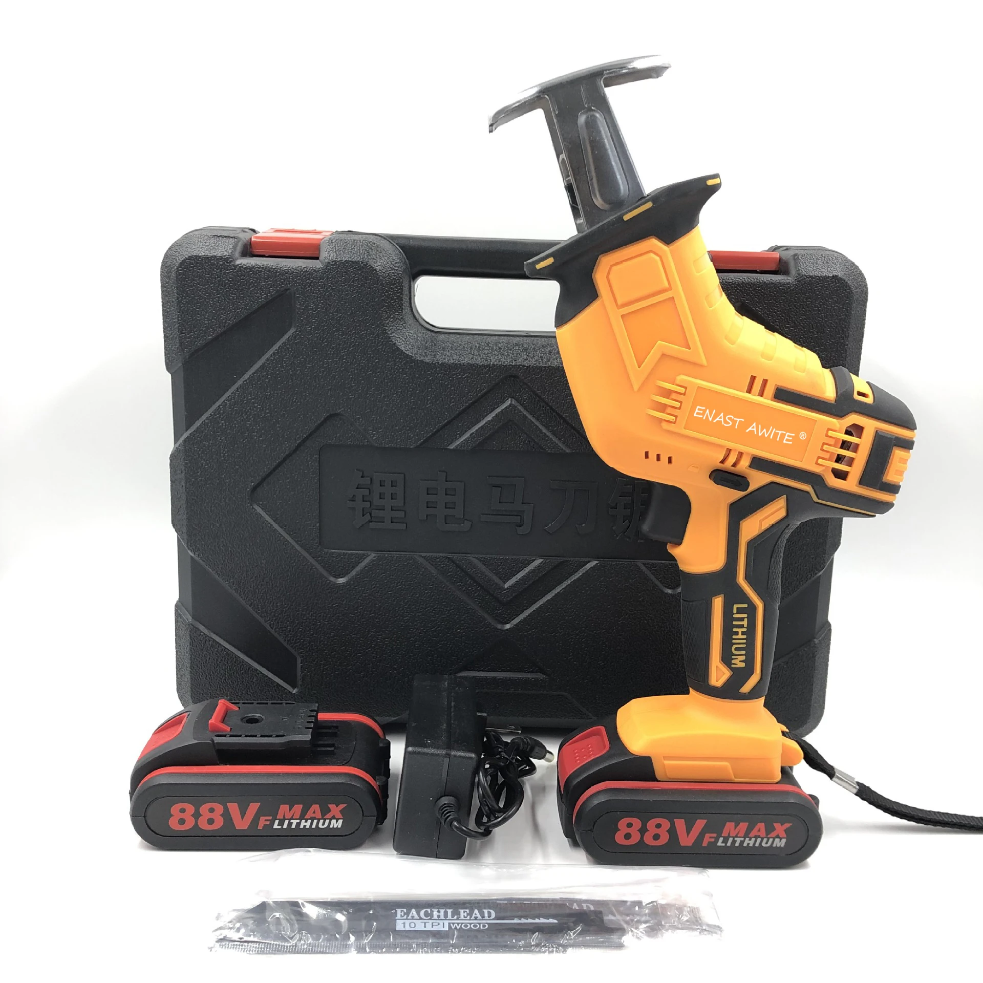 88V High Power Lithium Cordless Horse Knife Saw Electric Reciprocating Saw Wood Metal PVC Cutting Blade Household Mini Chainsaw