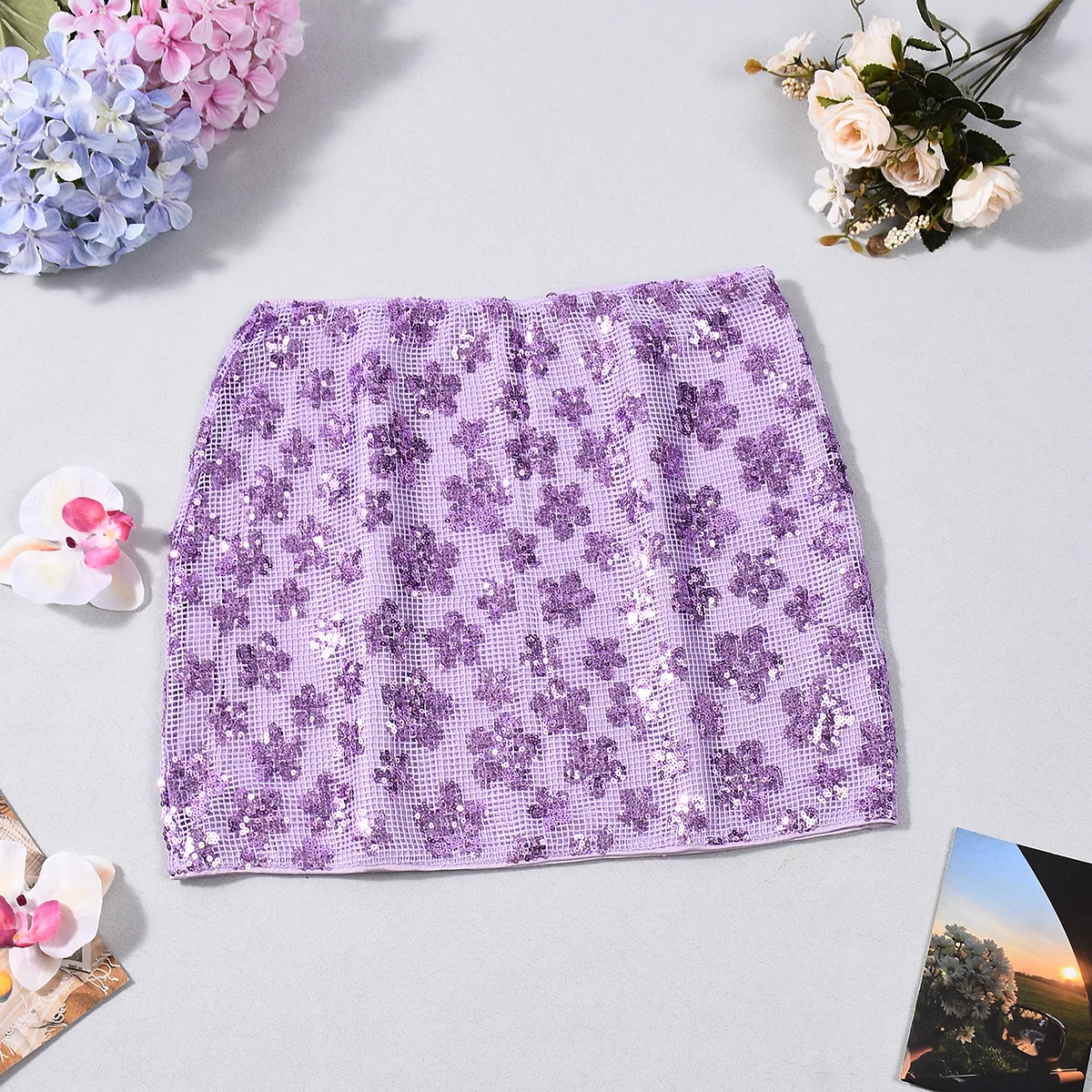 

Сексуальные мини-юбки Spice Girls с бусинами и цветами, женские новые модные полые юбки с низкой талией на молнии Y2k