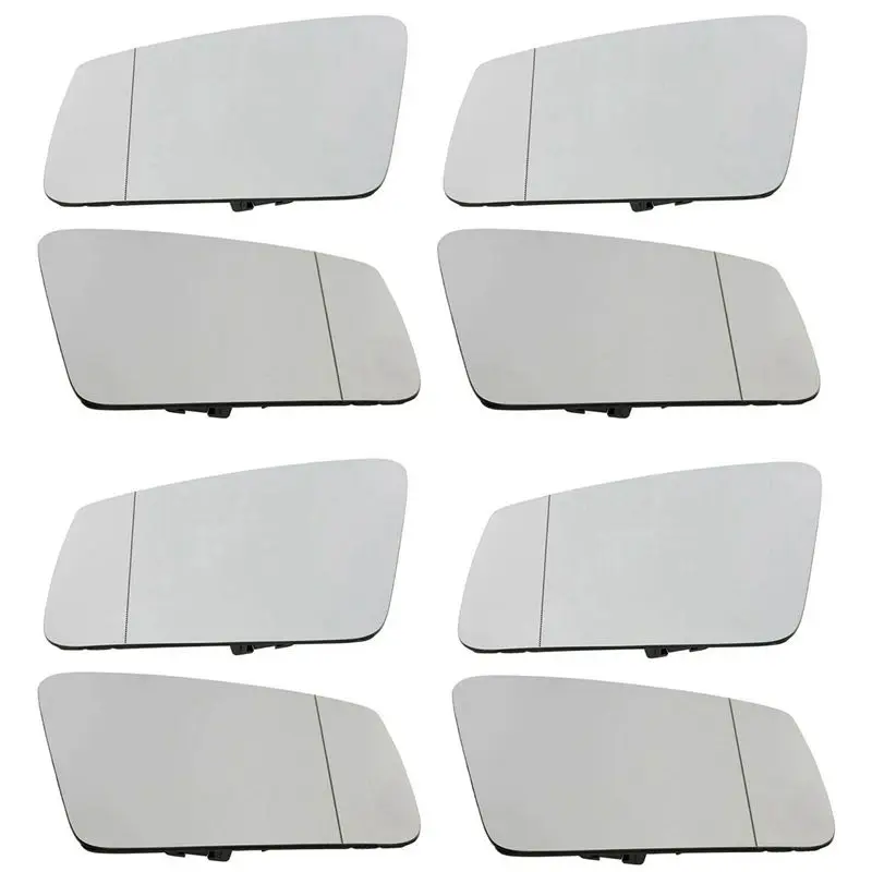 

4X Heated Wing Mirror For Mercedes Glass W204 W212 S/C/E-Class Pair R+L) 2128101721 2128101821