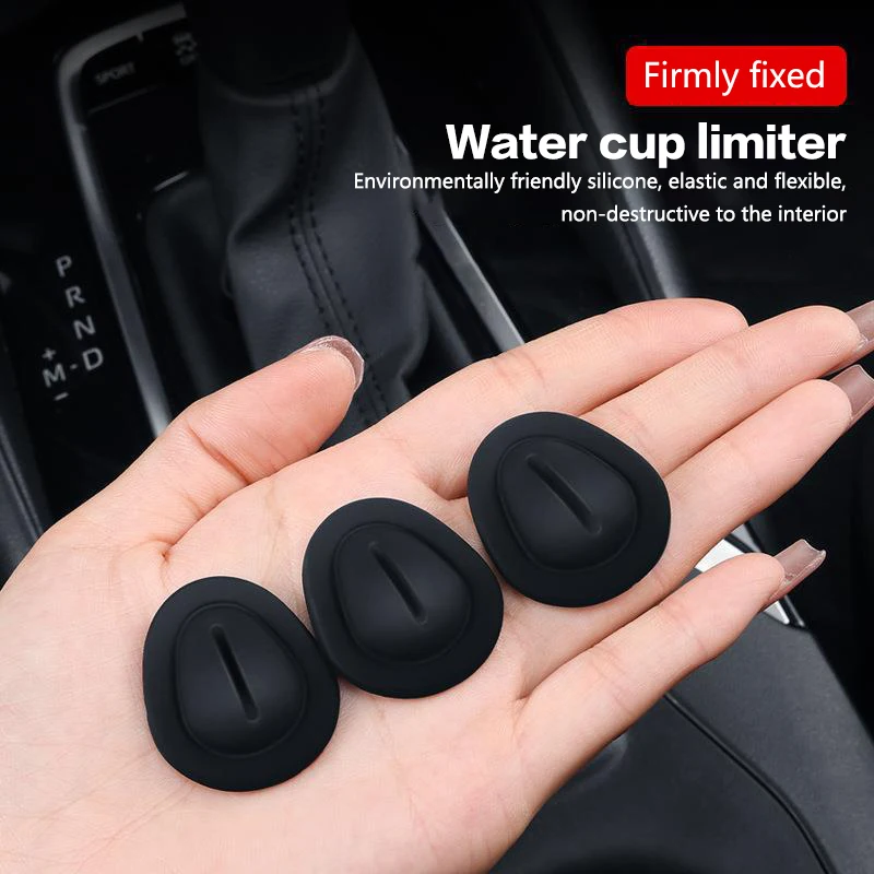 3Pcs Universal Car Cup Holder Insert Limiter Slot Slip Silicone Anti Shake Fixed Drink Holder Auto Accessories