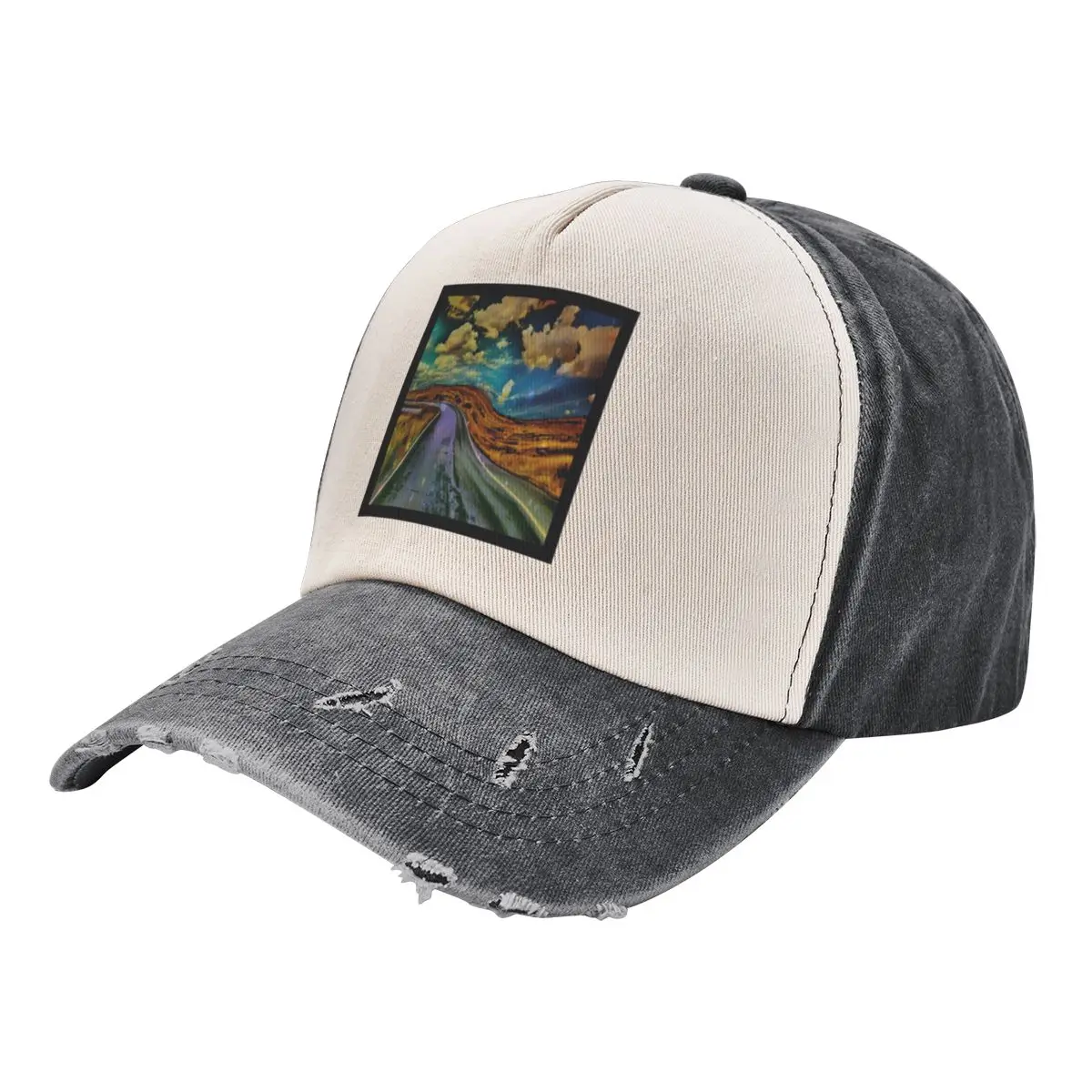 Trippy Roads Baseball Cap Snap Back Hat derby hat Icon Woman Men's