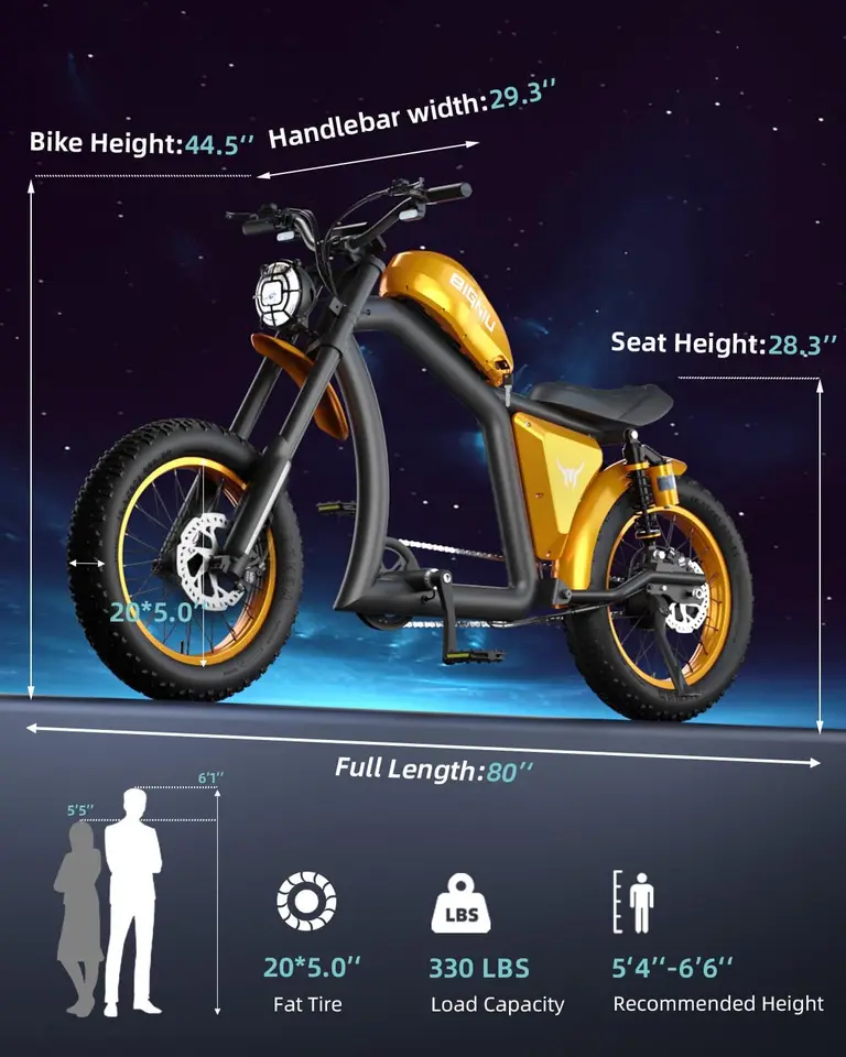 Electric Bike for Adults,1500W Brushless Motor 48V/31.5Ah Removable Battery Up to 40 Miles, 20"×5" Fat Tire Ebike with Du image 10
