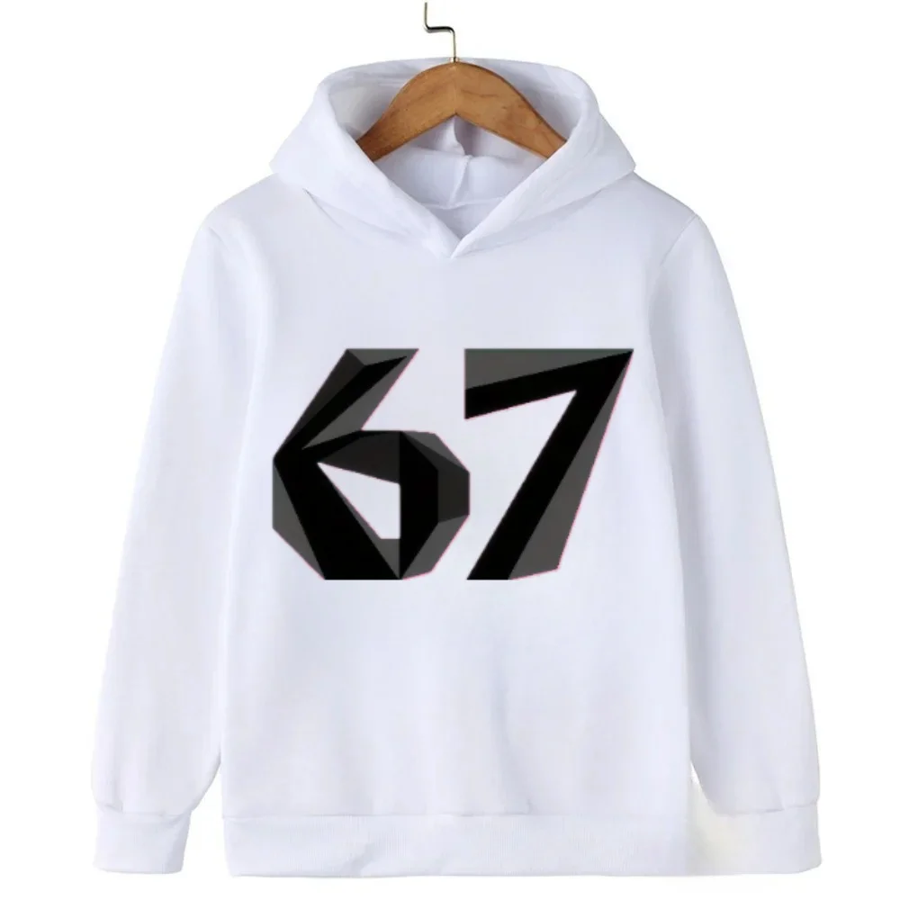

Viral 67 & Sigma Kids Hoodie Cool Phrase Toddler Hooded Outfit Fashionable and Fun Children's Comfortable Sweatshirt Hoodie