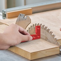 Lightweight Aluminum Alloy Mini Square Center Finder Tool with Dual Pins for Accurate Woodworking and Machining Tasks