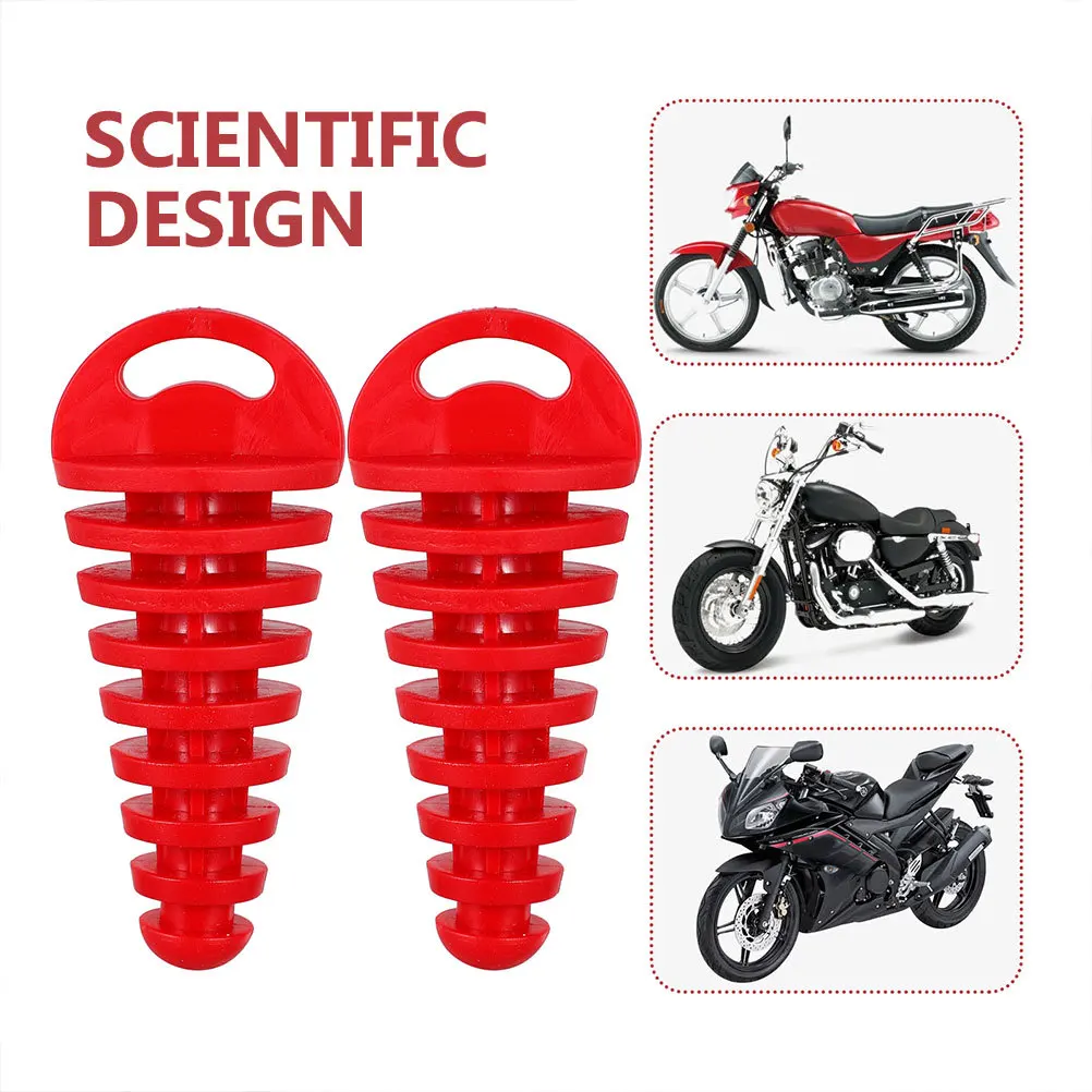 

8 шт. мотоциклетный глушитель, пробка для мытья выхлопной трубы, пробка для выхлопной трубы с воздушным бисером, прочная, простая установка, выхлопная труба для мотоцикла