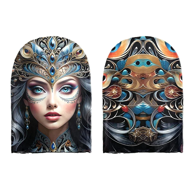 لعب الأدوار ثلاثية الأبعاد أغطية الرأس واقعية الوجه تمتد شبكة الجدة قناع كرنفال الدعائم الطرف للجنسين تنفس بالاكلافا #2