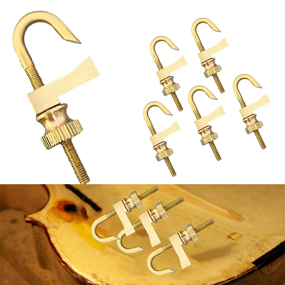 Luthier Clamp Panel Crack Repair Backboard Support Easy Handling Firm Holding F-Clip Design For Violin Maintenance