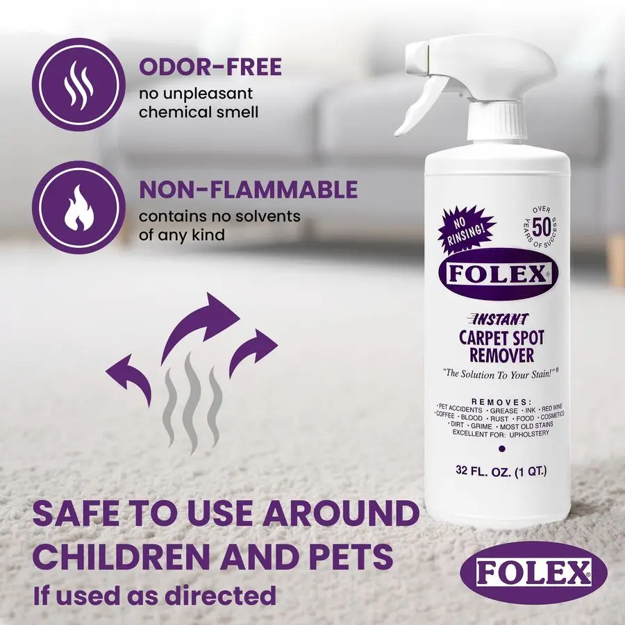 インスタントカーペットスポットリムーバー 128オンス 強力なシミ抜き剤 カーペット、布張り、敷物用 ペットの汚れ、油汚れ、赤い汚れを除去