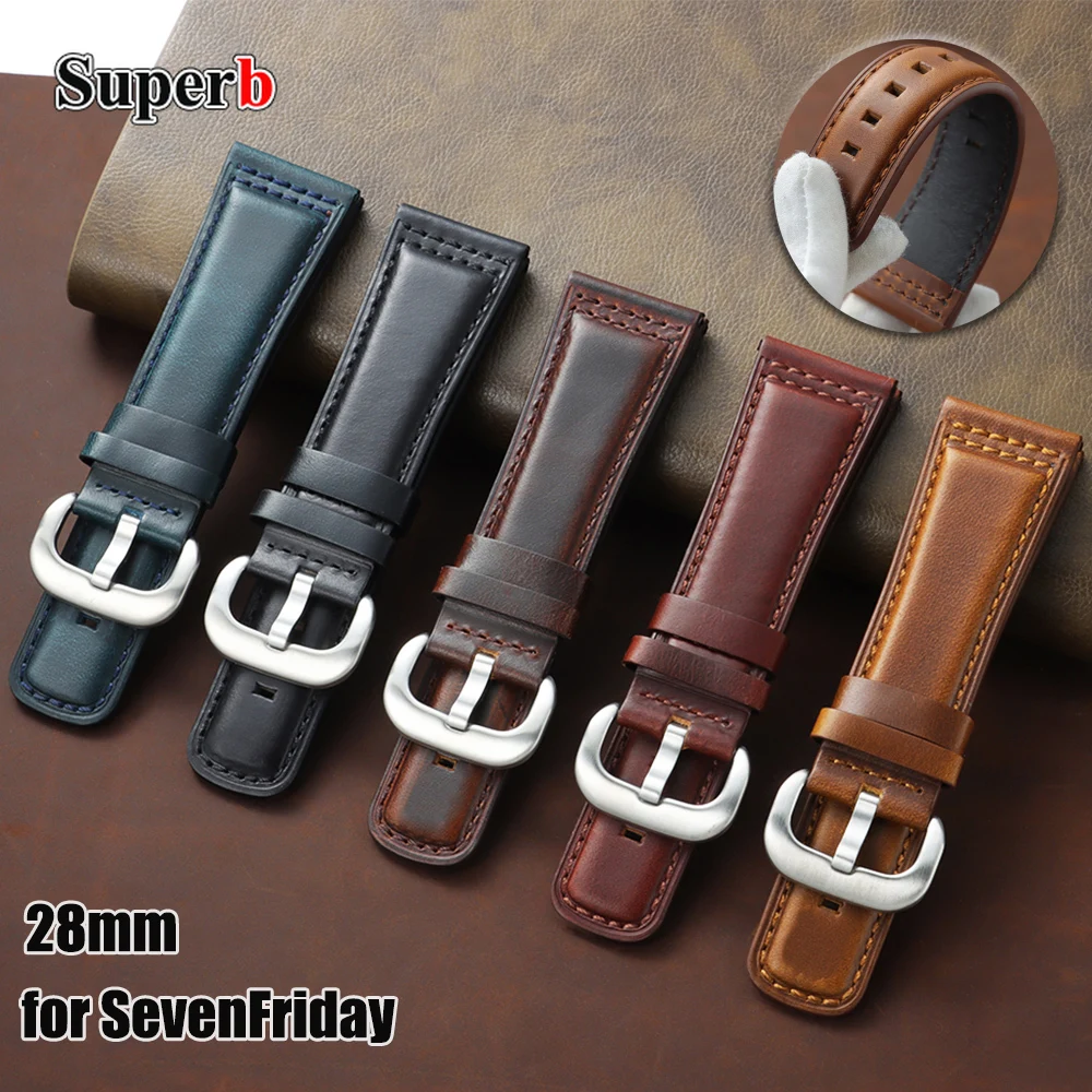 Leather Band 28Mm V…