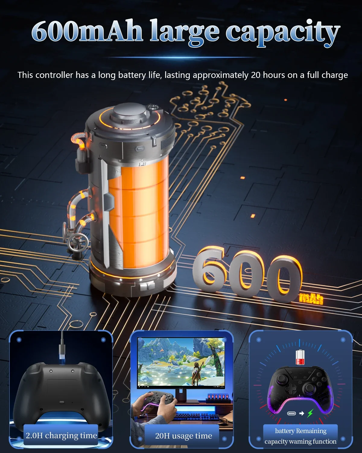 AOLION لجهاز Switch Controller Hall Effect Nintendo Switch iPhone Android Mobiele telphone Windows PC Steam