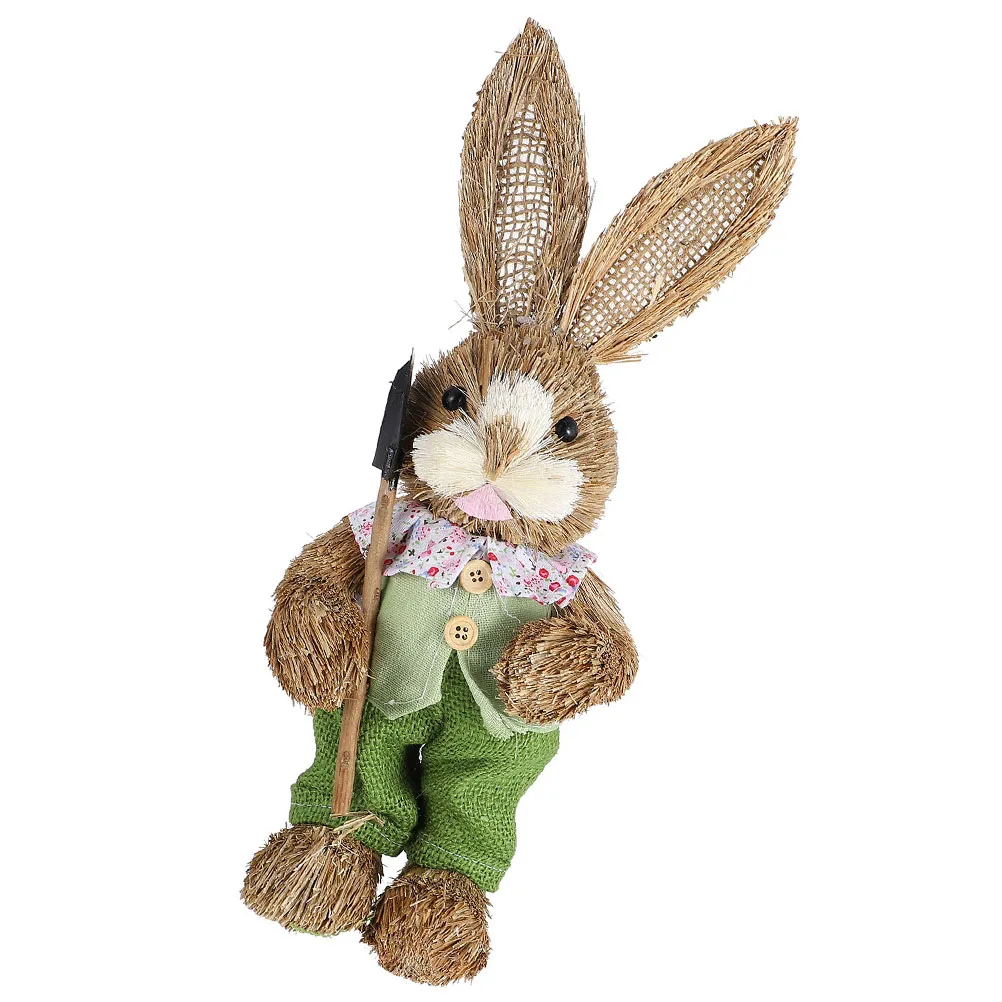 

Easter Bunny Rabbit Figurine Decorative Statue Home Office Hotel nament Foam Material Artistic Design High End Decorations