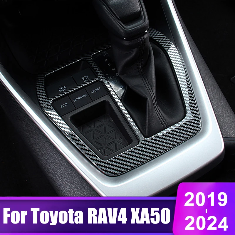 

Для Toyota RAV4 2019 2020 2021 2022 2023 2024 RAV 4 XA50 Гибридные аксессуары Автомобильная центральная консоль, панель переключения передач, накладка