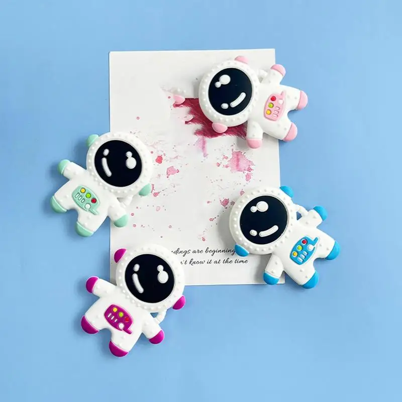 Mainan tumbuh gigi | Teether silikon lucu kualitas makanan Astronot unik Teether | Mainan lucu produk anak-anak perlengkapan tumbuh gigi elastis lucu