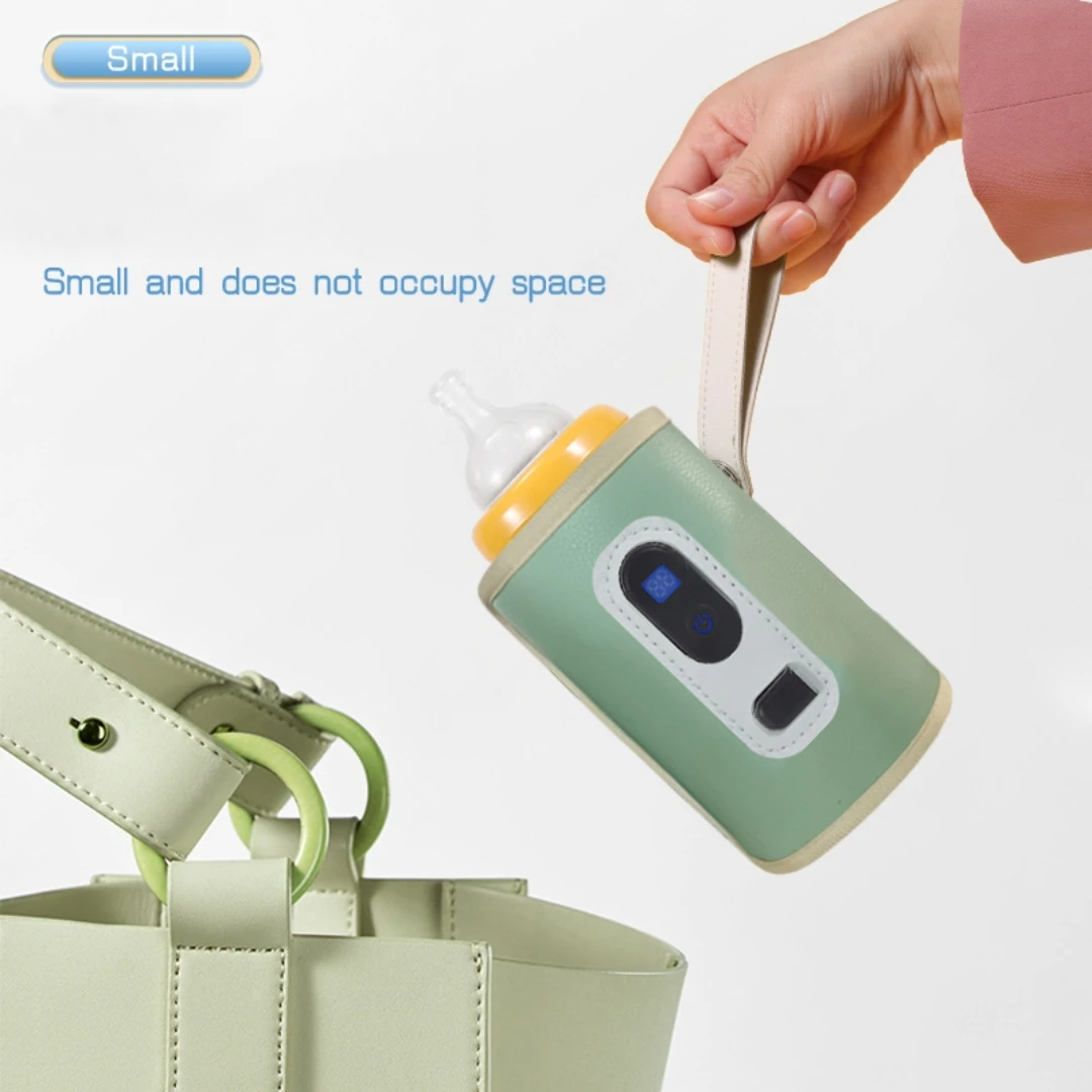 USB Baby Milk Bottle Thermal Bag Universal Digital Display Nursing Bottle Heater Portable Baby Milk Heat Keeper for Traveling