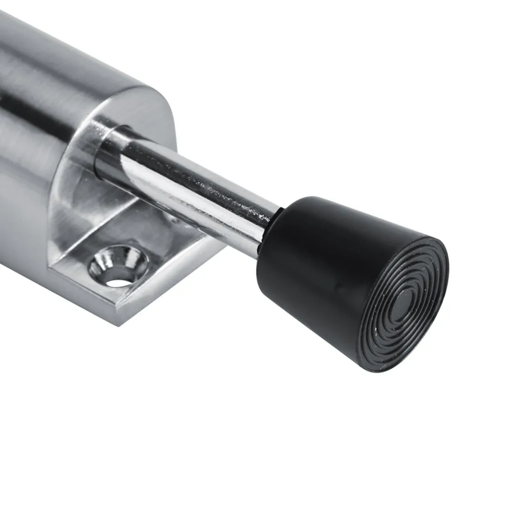 Zinc Alloy Kickdown Door Stop Non-Slip Rubber Tip Foot Step On/Off Spring Loaded Door Stopper Universal Heavy Duty