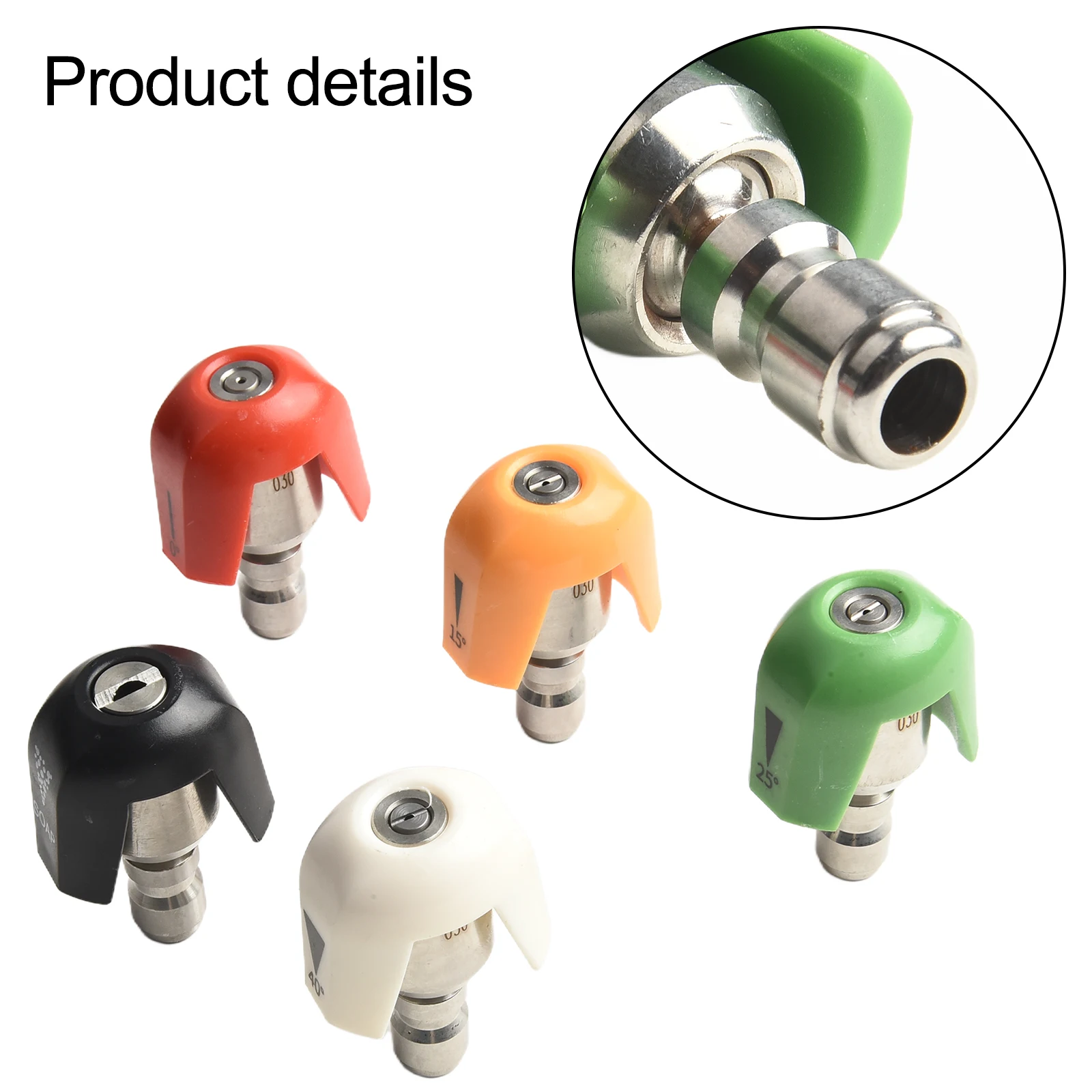 

Насадки для мойки высокого давления для полного выполнения задач по уборке, с вращением на 360 градусов, различными углами распыления, простой крепеж на клипсах