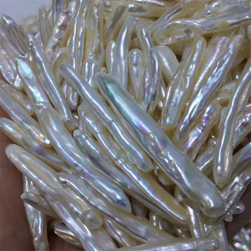 

Около 5*23 мм, белый натуральный пресноводный жемчуг в форме зубочисток в стиле барокко для изготовления ювелирных изделий, подвеска «сделай сам», модные женские серьги,ート수 gratis주