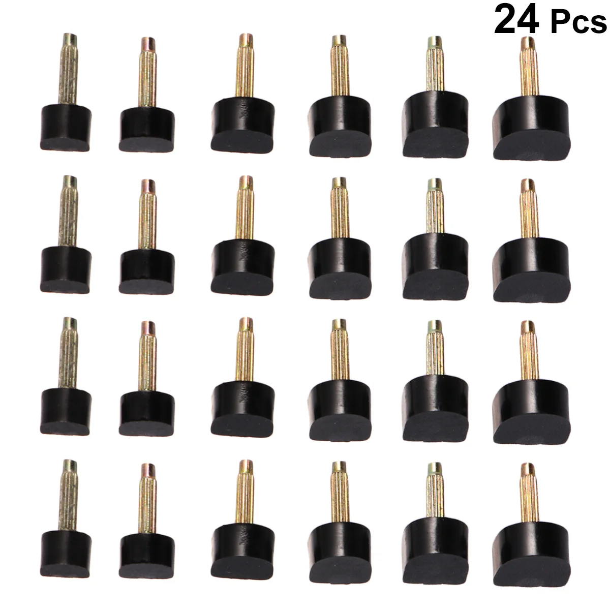 Embouts de remplacement pour talons hauts, 24 pièces, capuchons de chaussures, chevilles à pointes, réduction du bruit, antidérapants, accessoires de réparation durables 11x11 10x10 9x9 8x8