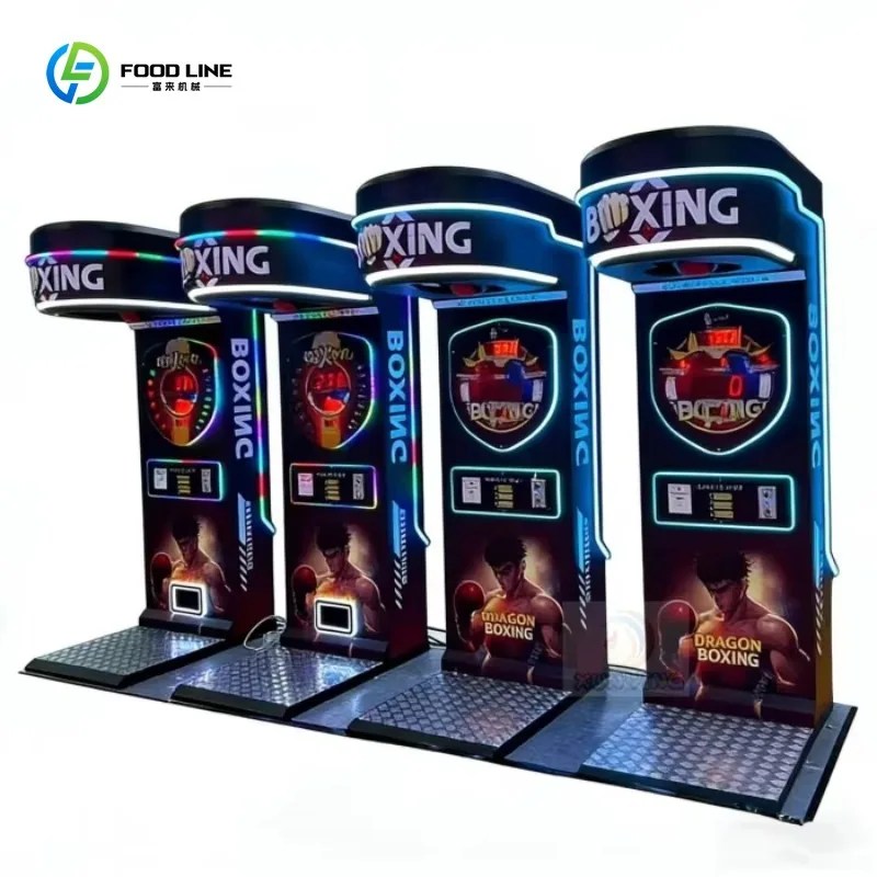 Coin Boxing Training Machine Force Test for Commercial Amusement Sport Center Custom