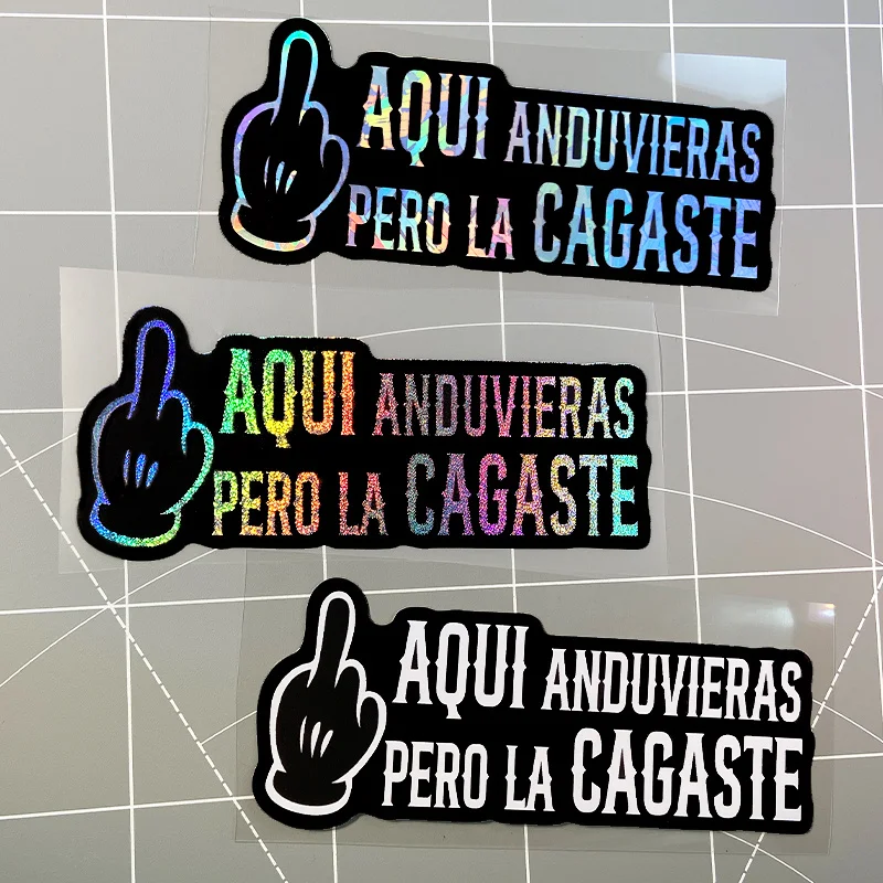 Spanish Motorcycle Decorative Stickers, Waterproof For Motorcycle Fuel Tank Guide Universal Vinyl Universal Decorative