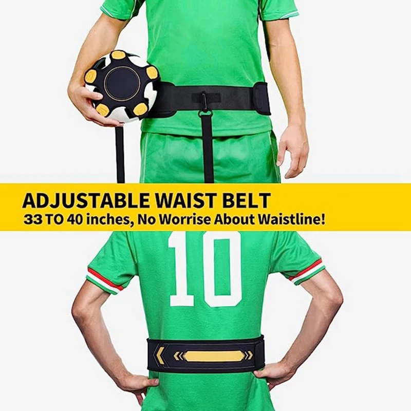 Football Training Supplies For Kids,Kick Throw Control Skills Solo Practice Practise Aid Adjustable Waist Belt