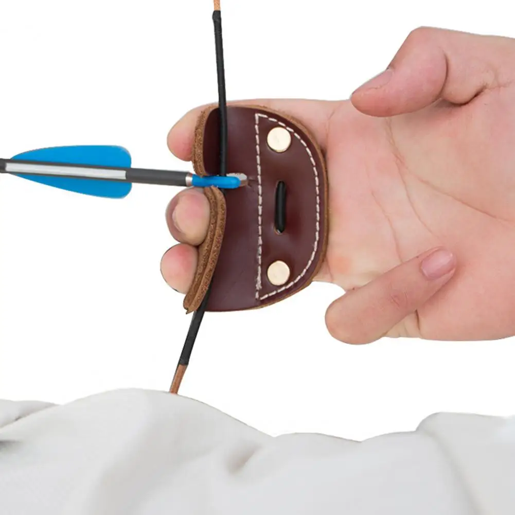 Durable Archery Finger Tab Wear-Resistant Recurve Bow Protector Outdoor Accessory Gear