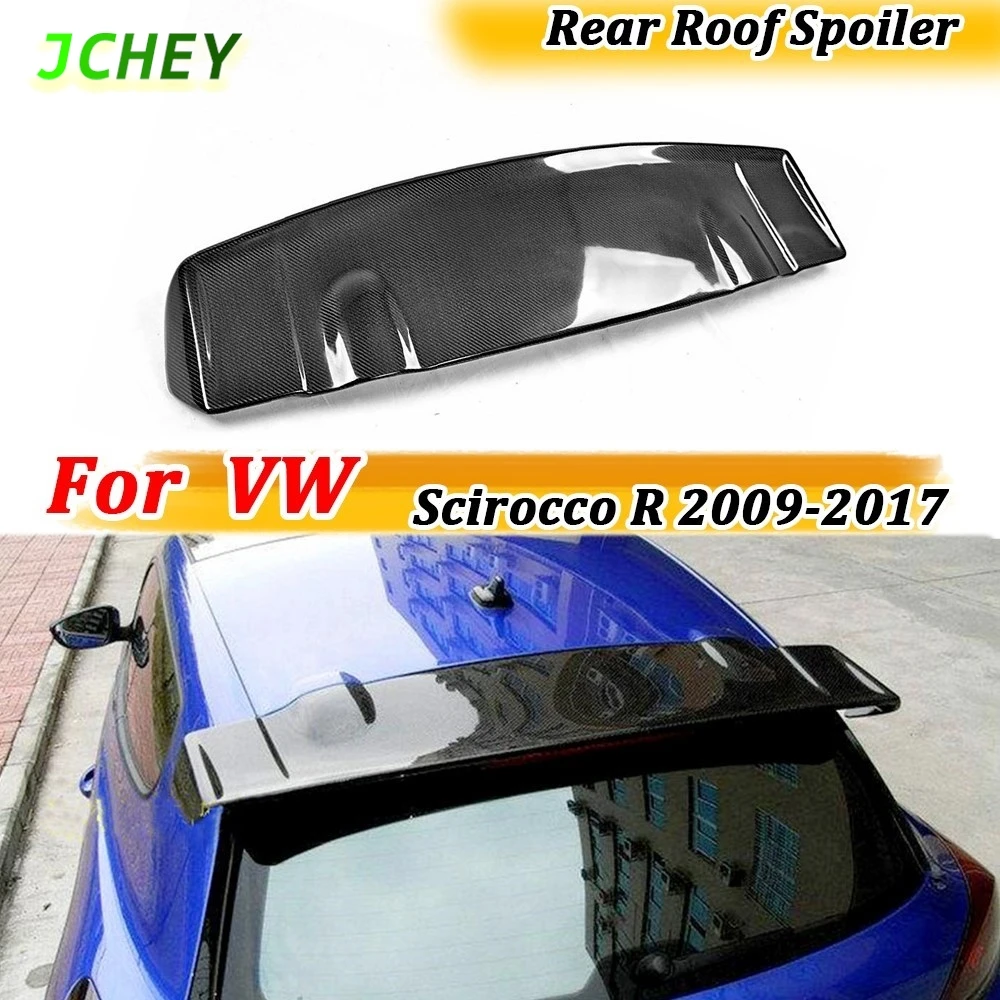 Carbon Fiber Rear Roof Spoiler Trunk Wings for Volkswagen VW Scirocco R 2009-2017 Roof Scirocco Spoiler Wings FRP Body Kits