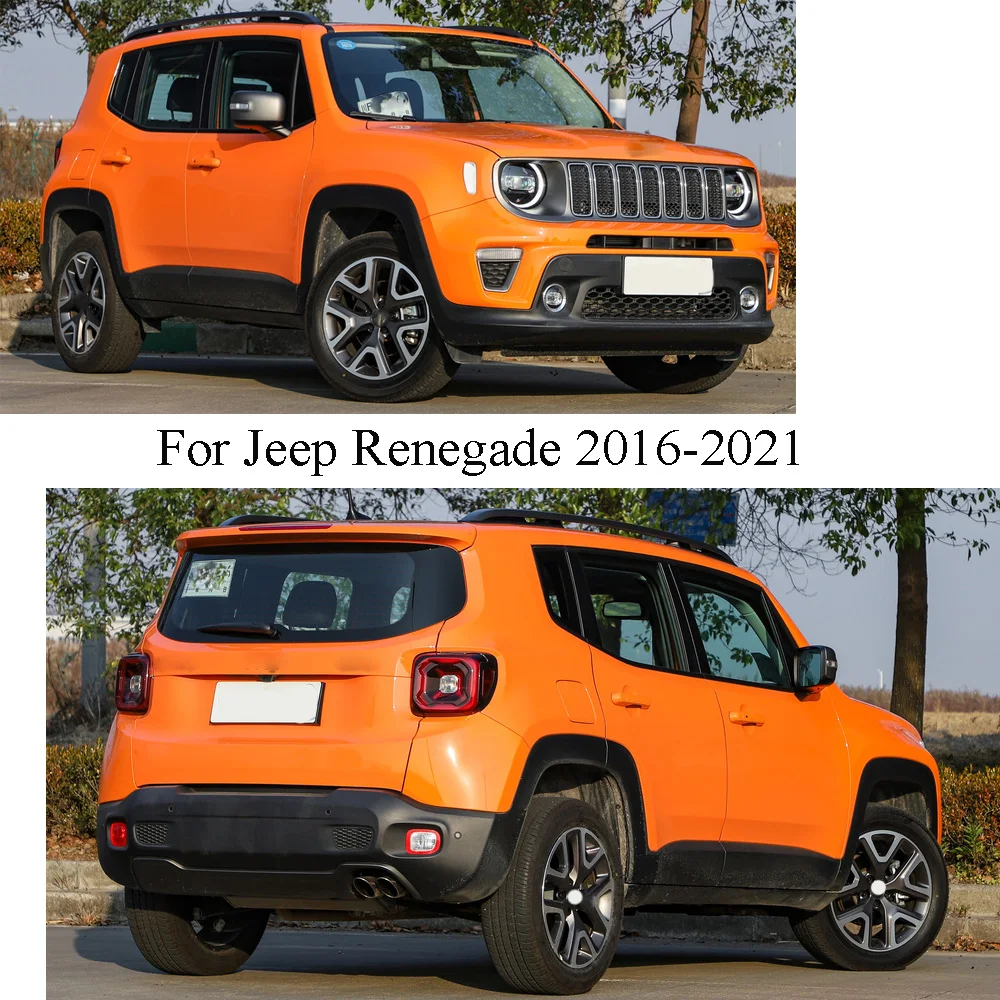 For Jeep Renegade 2016 2017 2018 2019 2020 2021 Car Sticker Garnish Pillar Window Middle Strip Trim Frame Hoods