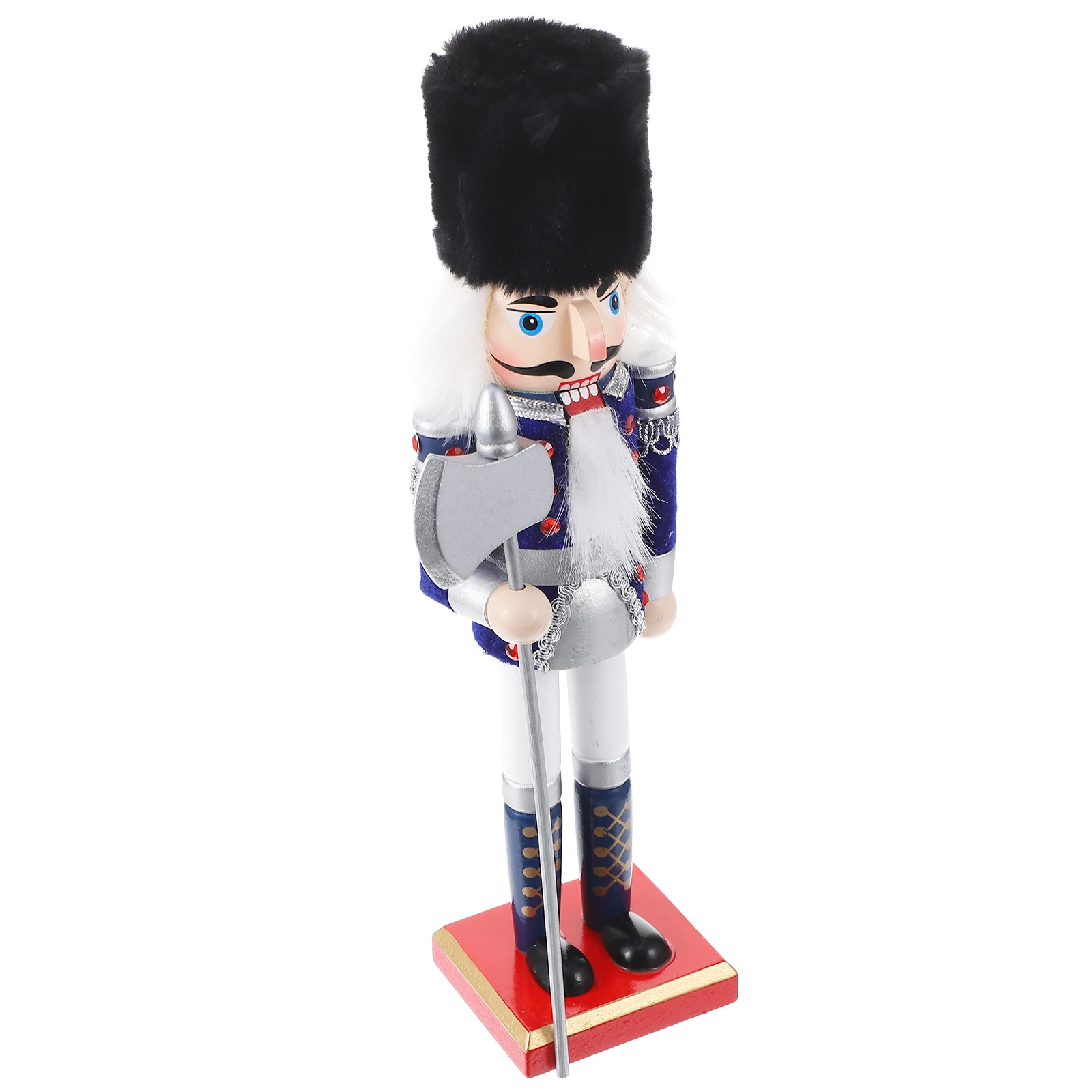 

Nutcracker Ornament Christmas Soldier Decoration Walnuts Party Table Shelf Figurine Wooden Office