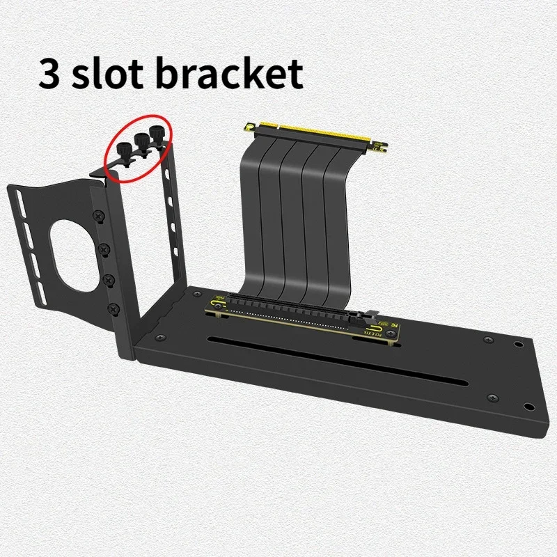 DIY 2/3 Slots Magnetic Vertical Mounting Bracket for Graphics Card Universal 7 PCI GPU Holder for PCIe 3.0 4.0 5.0 Riser PC Case