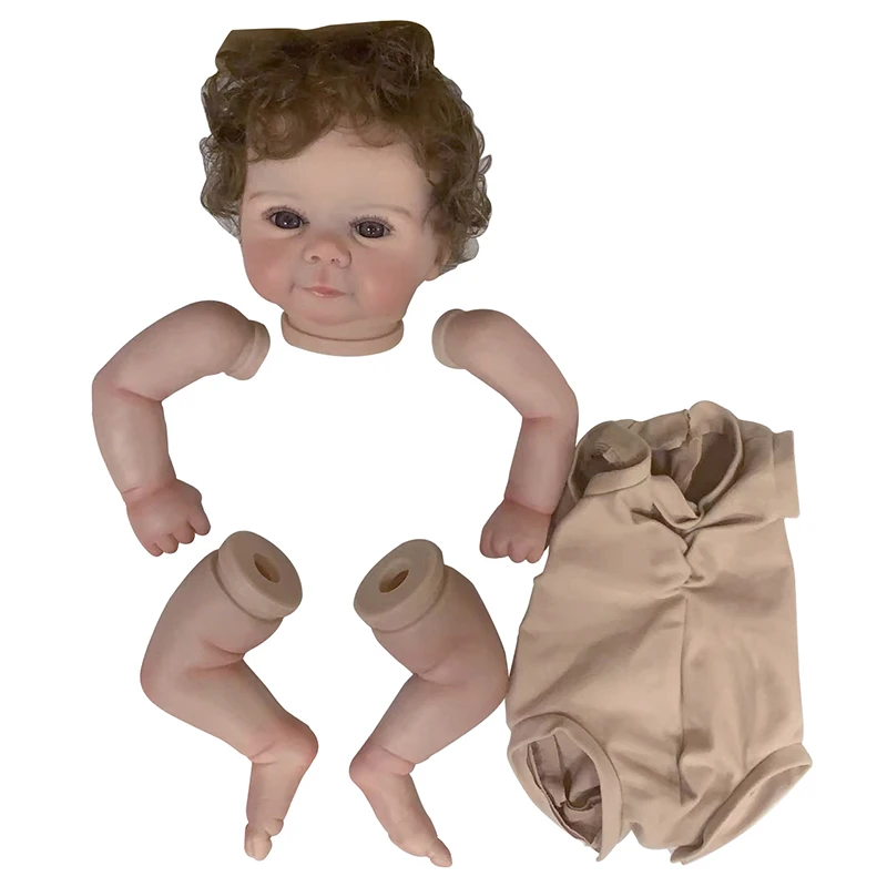 

NPK 19inches Already Painted Reborn Doll Kits Juliette with Many Details Veins Unassembled Doll Parts with Cloth Body and Eyes