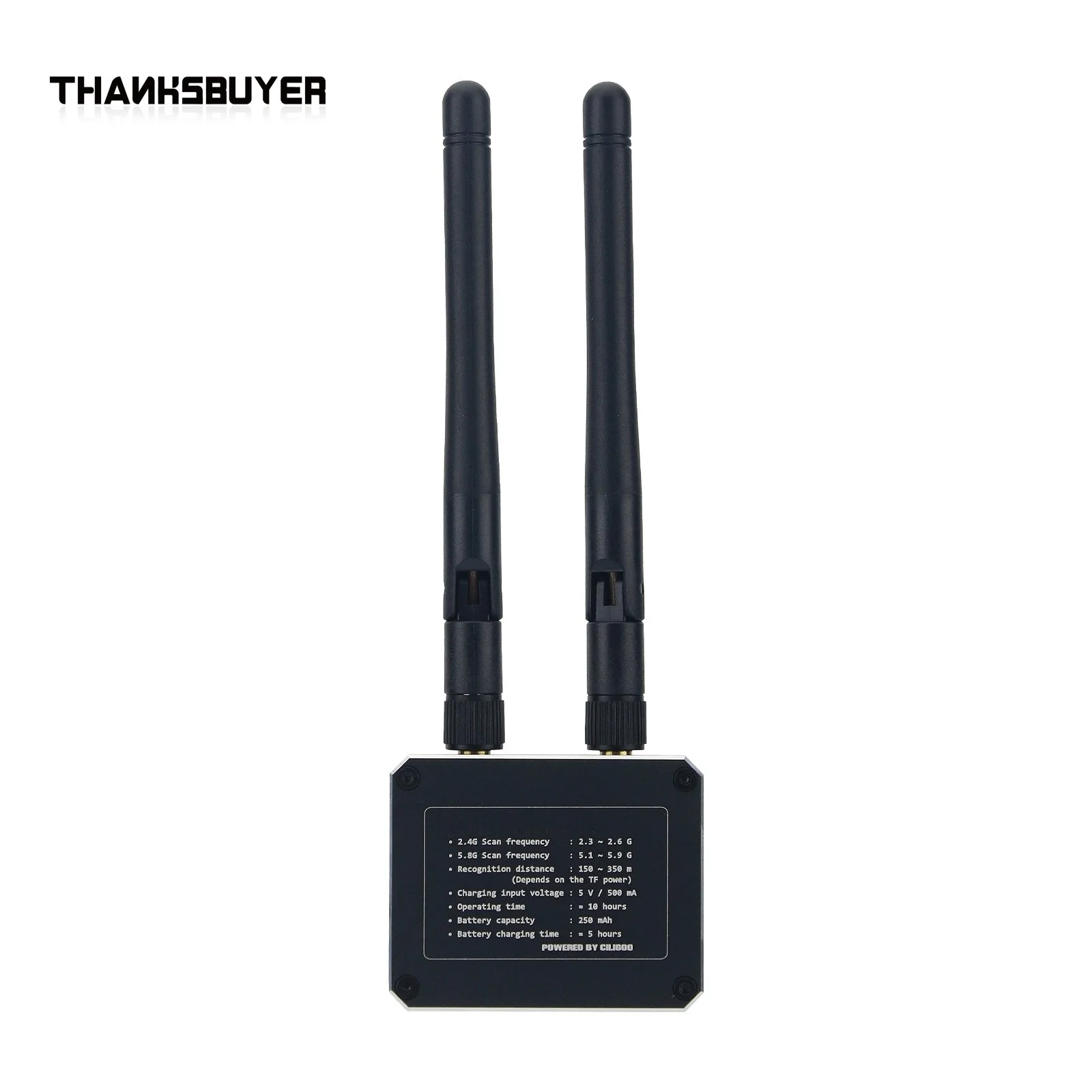 Thanksbuyer Scanner 2.4G/5.8G Frequency Scanner for FPV Drone with 2.4G/5.8G Dual Band Antenna