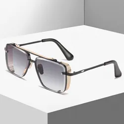 Reto Gentle Women Eyewear Color Big Fashion Frame Gafas De Sol Sunset Vintage Steampunk Mens Luxotica Gafas De Sol de Lujo Y2k