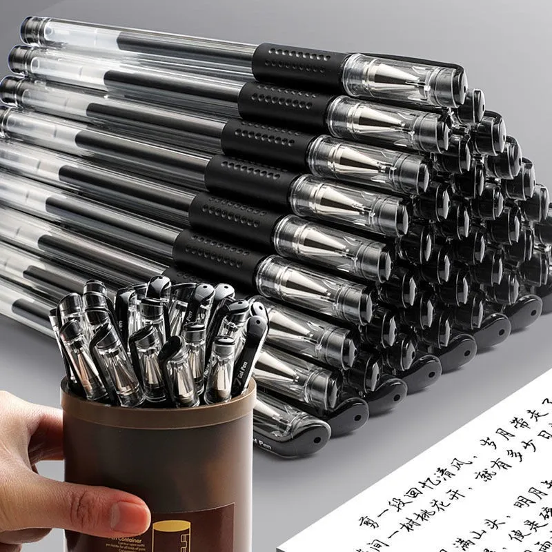Business Ballpoint Pen Large Capacity 0.5mm Ballpoint Pen Black/Red/Blue Replaceable Refill Stationery School Supplies