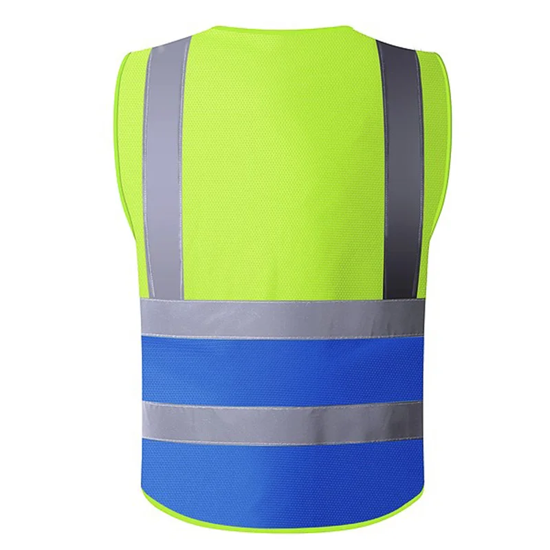 Mesh Safety Vest Reflective With Pockets And Zipper High Visibility Construction Mesh Vest For Men And Women With Reflectors