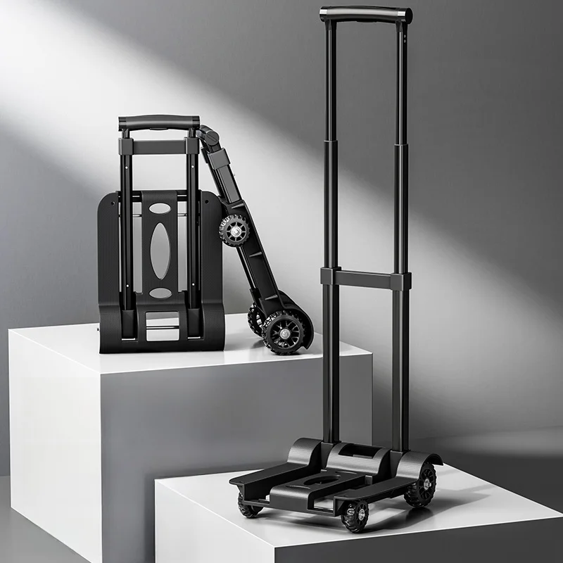 portable-folding-shopping-cart-hand-pull-cart-outdoor-luggage-trailer-aluminum-alloy-body-pp-material-retractable-handle