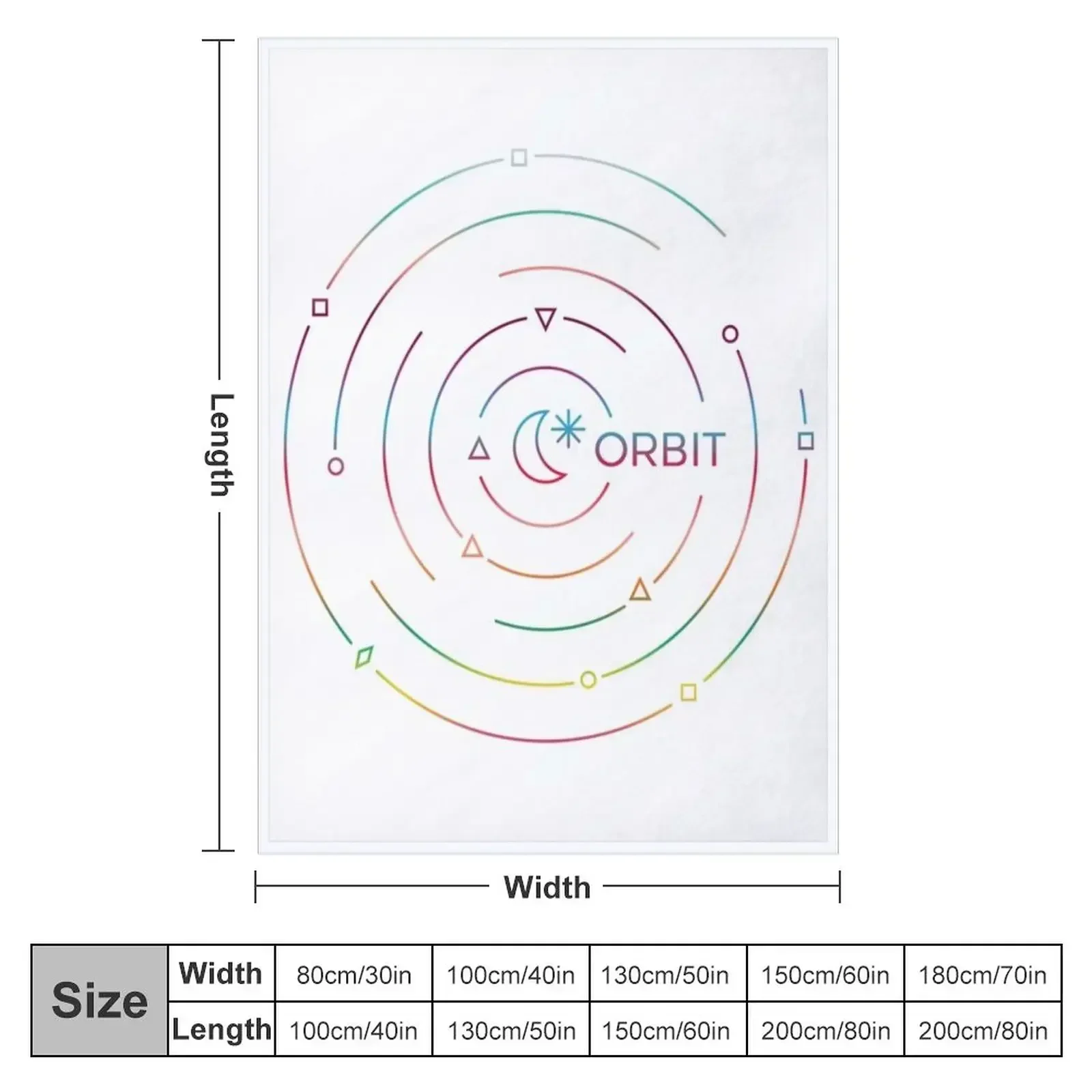 LOONA'S Orbit Logo Throw Blanket Tourist Beach Stuffeds Blankets